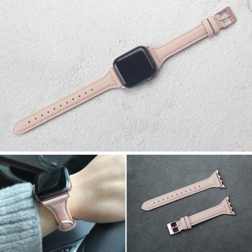 For apple watch 1 2 3 4 5 Newest Small Genuine Leather watch band iwatch 38mm 40mm 42mm 44mm watch bands straps women band