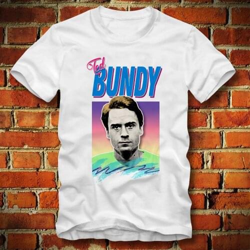 Serial Killer Ted Bundy Shirt Retro Aesthetic Style Burn Bundy Execution Day Camiseta Tshirt