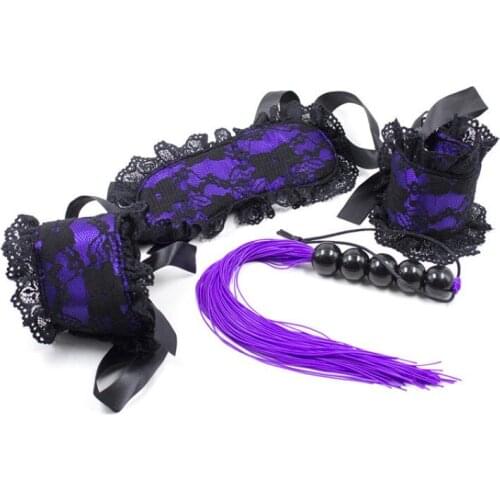 Sex Toys Lace Suits Sex Toys Tied Hands Purple Pink Yellow
