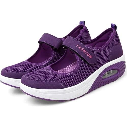 2021 Summer Fashion Women Flat Platform Shoes Woman Breathable Mesh Casual Shoes Zapatos Mujer Ladies Boat Shoes