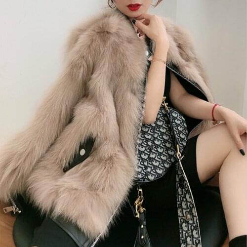 Fox Parka Clothes 2020 Real Fur Warm Korean Fashion Winter Coat Women Manteau Femme F1808 YY2254