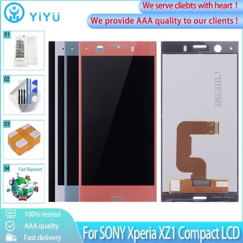 4.6" Original LCD For SONY Xperia XZ1 Compact Screen Display For SONY XPERIA XZ1 Mini G8441 G8442 LCD Replacement Free Tools