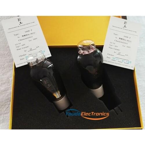 1 Matched pair 50years Shuguang Treasure 300B-Z Vacuum Tube Replace 300B WE300B