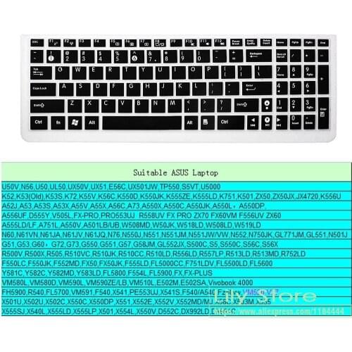 15 17 Keyboard Cover Protector Skin for ASUS ROG G501JW GL502VY GL502VT GL502VS GL502VM G550 GL551JW GL702VM GL551JX GL552VW