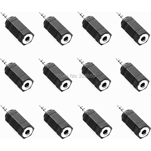 2.5mm to 3.5mm 3.5 Male to 2.5 Female Stereo Audio Socket Headphone Headset 2.5 Male to 3.5 Female Converter Adapter Jack 500pcs