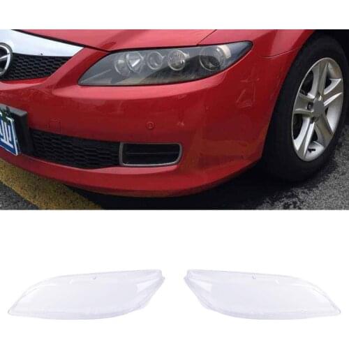2PCS/Set Car Headlight Lens Lampshade For Mazda 6 2003- 2008 Auto Car Light Headlight Head Lamp Cover Glass Headlight Lens Shell