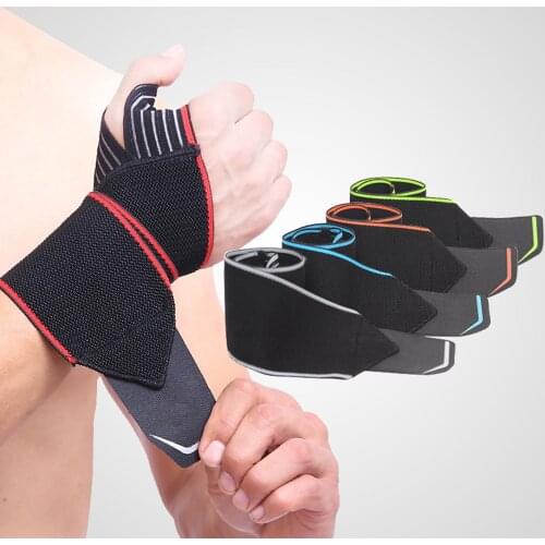 2Pcs Adjustable Opening Design Sports Wrist Support Weight Lifting Wristband Support Brace Strap Wrap Training Hand Bands