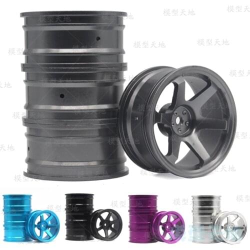 4pcs 1/10 On-Road Drift Car 52MM Aluminum Alloy Metal Wheel Hub 1.9Inch Climb Car Wheel Rim For HSP Tamiya HPI Kyosho Sakura 110