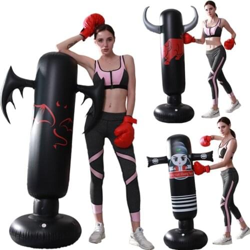 Tumbler Boxing Punching Bag Stand Pu Texture Kickboxing Home Gym Muay Thai Equipamento Saco De Boxeo Entrenamiento Bag Boxer
