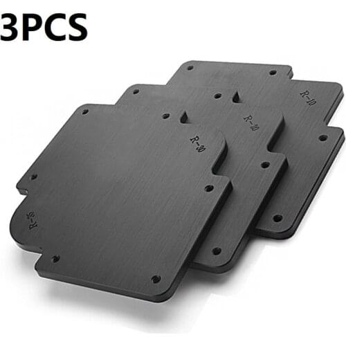 Quick-Jigs Router Table Bit Corner Jigs Templates Woodworking R Round Corner Radius Jig Locator For Engraving and Router Machine