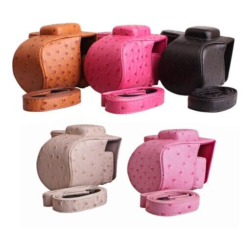 Pu Leather Camera Bag for Samsung NX3000 NX3300 Camera Cover With Shoulder Strap Mirrorless System Camera
