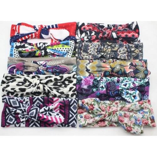 Baby Girl Kids Cute Supreme Headband Bebe Infant Print Bowknot Headbands Girls Hair Band Kids Accessories Headwear Photo Props