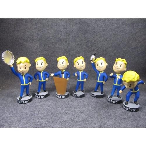 13cm 7pcs/LOT Vault Boy Vault figure PVC Action Figure Games Character For Kid Toys for boys girls