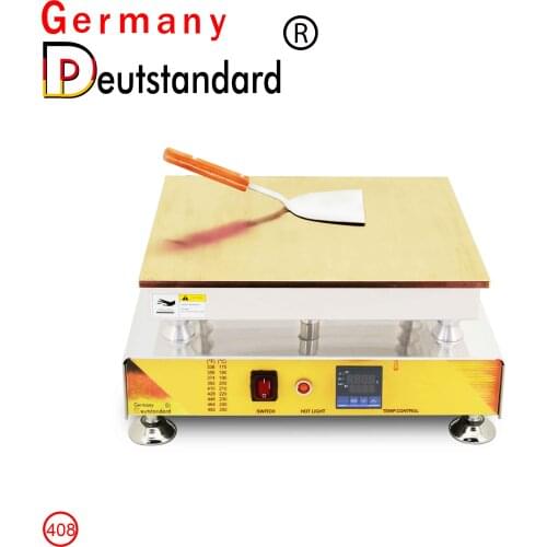 Commercial Single Plate Souffle Maker Stainless Steel Souffle Pancake Machine Electric Griddle Machine Bakery Cake Equipment