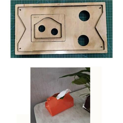 Tissue Box Wooden Cutting Die DIY Leather Laser Mold Handmade Leather Goods Dies Template Suitable For Die Cutting Machine