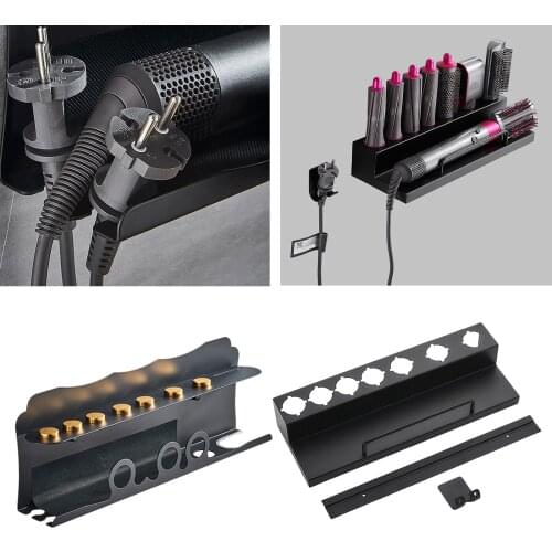 Wall Mounted Holder for Dyson Styler Storage Stand Shelf Smoothing Brushes