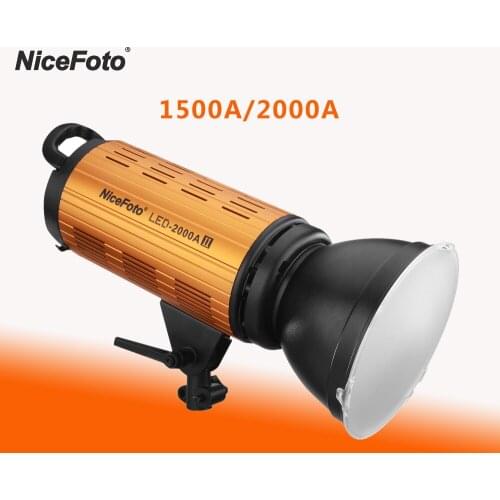 NiceFoto 150/200W LED Photo Video Light 3200-6500K For Studio Youtube Camera Photography Lighting Photo lamp