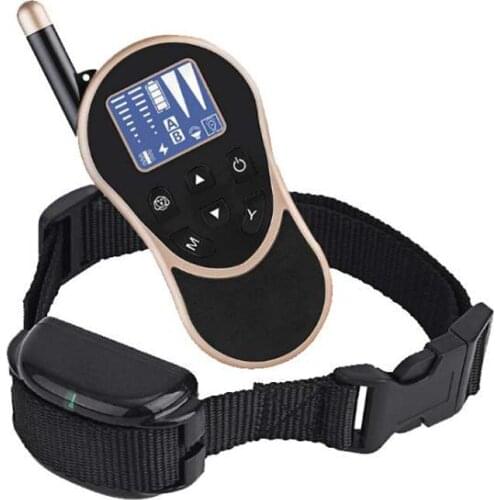 Dog Training Collar Bark Collar for Dogs With Remote Dog Rechargeable Waterproof with Beep Vibration Harmless Shock Collar