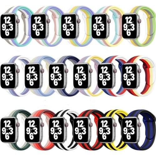 Apple Watch Strap 44mm 40mm Iwatch 38mm 42mm Accessories Silicone Strap Apple Watch IPhone 6 4 3 Apple Watch Band Apple Watch