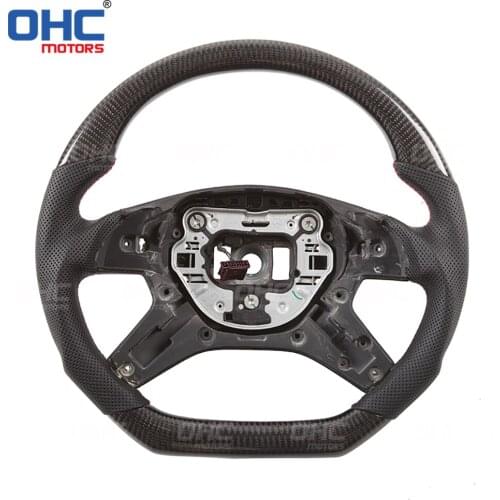 100% Real Carbon Fiber Steering Wheel compatible for MB W204,S204 W212,V212,S212 W463 C E G class