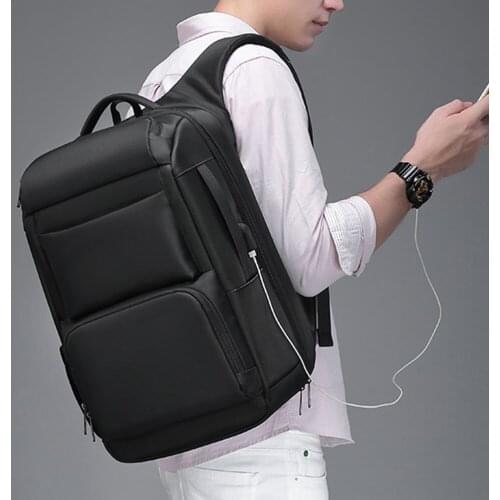 Men Black Travel Climbing Backpack Large Capacity Teenager Anti-thief Bag USB Charging Laptop Mountaineering Outdoor Backpack