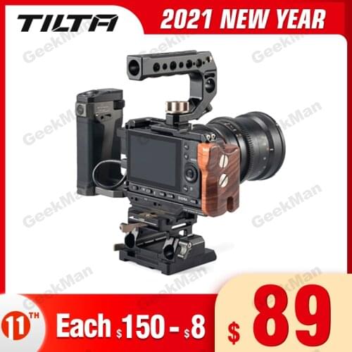 Tilta Sigma Camera Cage for Sigma FP rig DSLR Camera with Top Handle Extend Cold Shoe FP Metal cage for Microphone LED vs UUrig