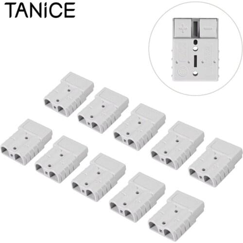 TANiCE 10Pcs 50A 600V 6-12AWG AC DC Power Tool For Anderson Style Plug Connectors Suitable For Power Supply Electric Vehicle