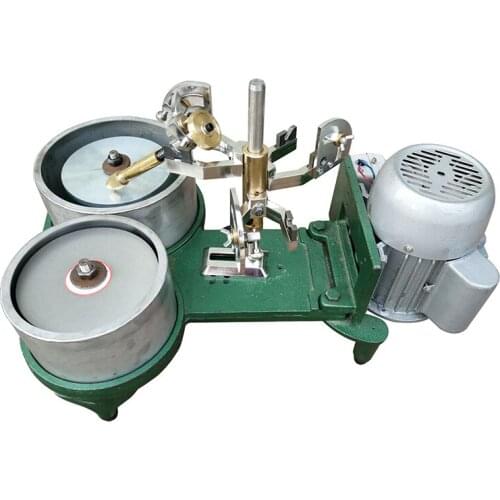 250W gem angle machine polishing and polishing double disc facet machine double head flat grinder grinding machine