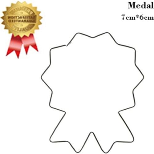 Stainless Steel Cake Decorating Medals Vegetable Biscuit Cookie Cutter Tools Kitchen Accessories Baking tools Birthday Gifts