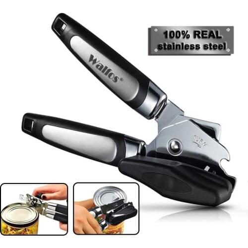 High quality stainless steel powerful can opener manual stainless steel multi-function powerful can knife can opener
