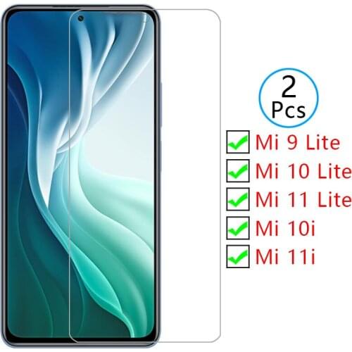 Protective tempered glass for xiaomi mi 11i 10i 9 10 11 lite 5g i screen protector on xiomi xiami xaomi mi11i i11 i10 light film