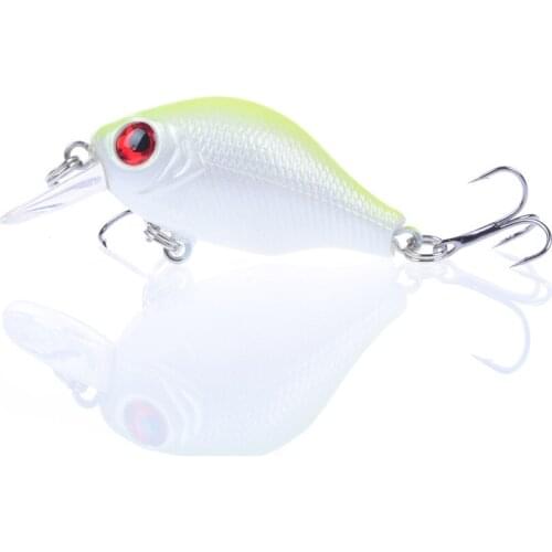 2PCS 5 Colors Small Hard Crank Crankbaits Fishing Bait 6cm/8.8g Topwater Wobbler Treble Hooks Tackle Promotion