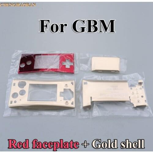 4 in 1 metal Housing Shell case pack for Nintend GameBoy MICRO GBM Case Cover Repair Parts replacement