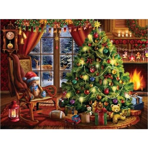 5D diy diamond painting christmas tree gift full square/round drill mosaic embroidery sale rhinestone scenery wall decor