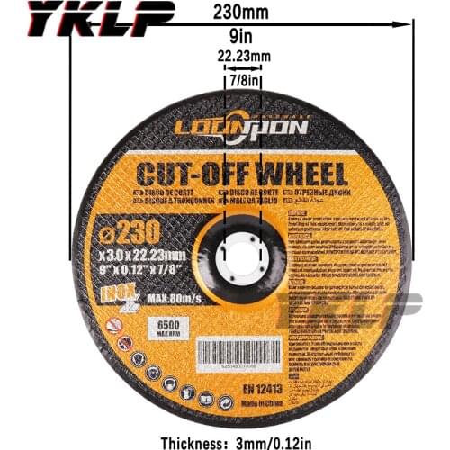 9Inch 230mm Cut Off Wheels For Metal Cutting Grinding Wheel Cutting Discs Cymbal Type Grinding Disc 1-5PC