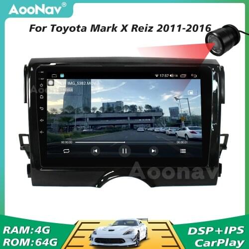 Car Radio For Toyota Mark X Reiz 2011-2016 Style Wireless WIFI GPS Navigation Stereo Multimedia Player Head Unit 2 Din Autoradio