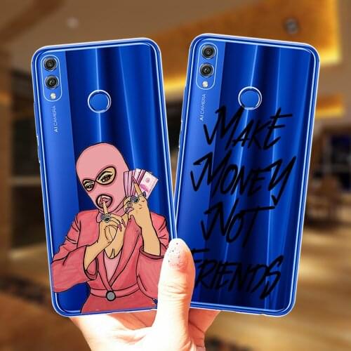 MAKE MONEY Not Friends Phone Case For Huawei Honor 30 9 10 20 10X Lite Pro 10i 20i 8X 9X Y9 NOVA 3 3I Soft Silicone Cover