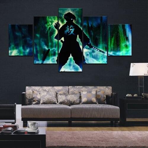 Demon Slayer Wall Painting Rengoku Kyoujurou Anime Japanese Anime Home Decor Painting Posters Wall Decor Home Room Art Painting