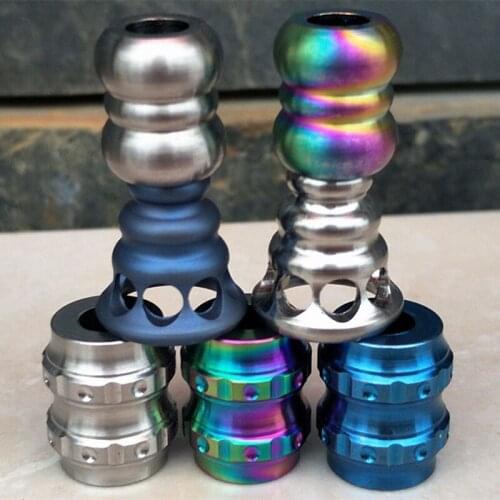 EDC Knife Beads Titanium Alloy TC4 Knife Lanyard Paracord Rope Knife Fall EDC Multi Tools Outdoor Camping Knife Gadgets Pendant