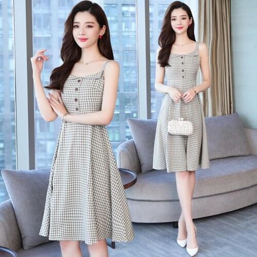 Летние платья в клетку Huti wjwyl China At AliExpress