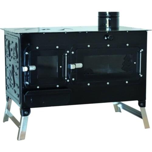 Camping Stove Cooker Bbq Grill Picnic Oven Sheet Metal Enamel Winter Warmer Cooking Wood Fired 2021 New