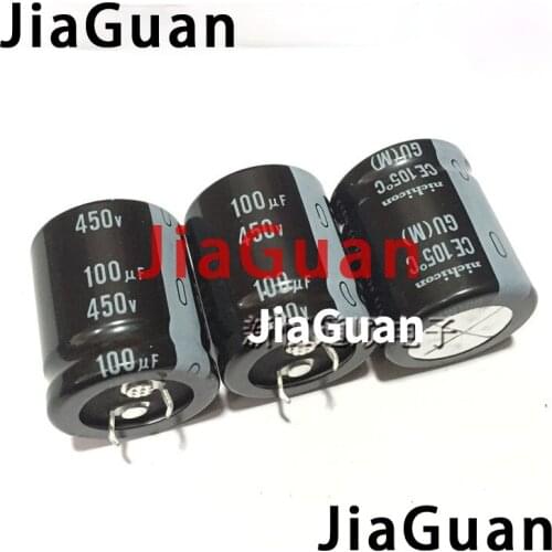 2pcs new Genuine NICHICON LGU2W101MELA GU 450V100UF 25X30mm electrolytic capacitor 100uf/450V CE 105 degrees 100UF 450V gu