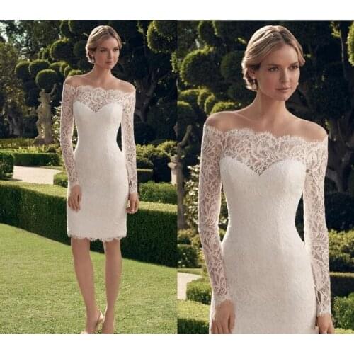 Lace Long Sleeve Mother of the bridal dresses Backless Modern Patry dresses Boat Neck cocktail party Dresses vestidos de festa