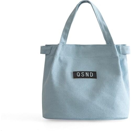 Unisex Lightweight Large Capacity Lunch Handbag Canvas Carrying Lunch Tote Bag Reusable Multifunctional Portable Bags