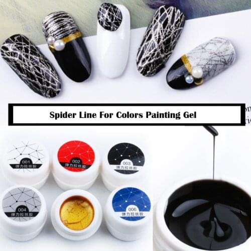 Msk Color Lead 10g Spider Wire Drawing Line For Nails Art Gel Nail Polish DIY Painting Gel Nail Polish Web Stickers Gel Polish