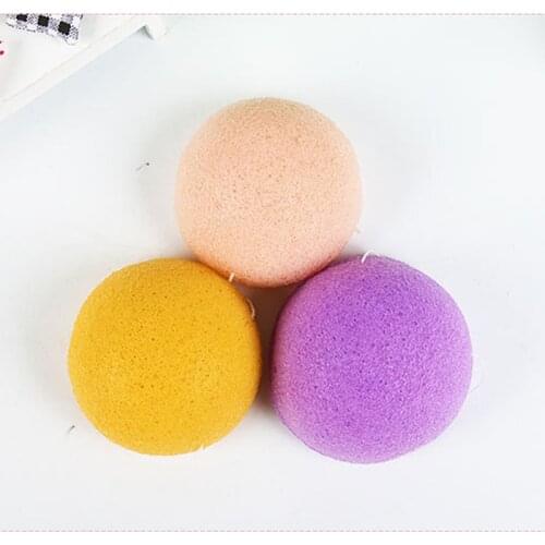 Flutter wash natural active plant konjac Cleansing cotton bamboo charcoal cleaning flapping Amorphophallus konjac wet sponge
