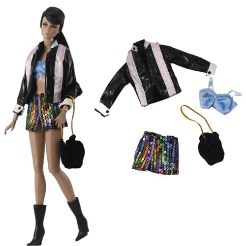 30cm for barbie Doll clothes Dress Fashion Casual doll suit for licca For Barbie Doll Accessories Baby Toys Best Girl' Gift