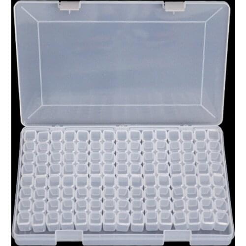124 Grids Plastic Storage Box Sets for Diamond Painting Embroidery Accessories Tools Container Box Holder