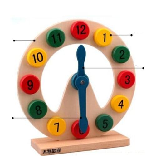 Educational early childhood toy clock time digital clock Hollow enlightenment