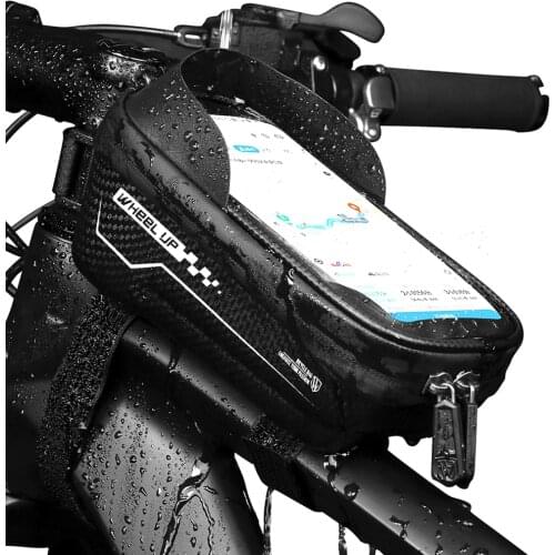 Wheel UP MTB Cycling Bag Holder For 6.5in Cell Phone Rainproof Bike Front Handlebar Bag Top Tube Frame Pouch Bicycle Accessories